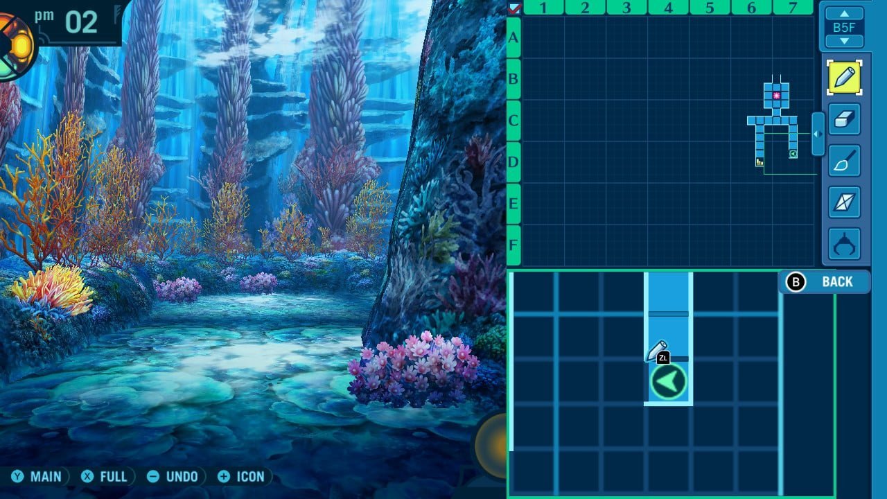 Etrian Odyssey Origins Collection - Map Screen