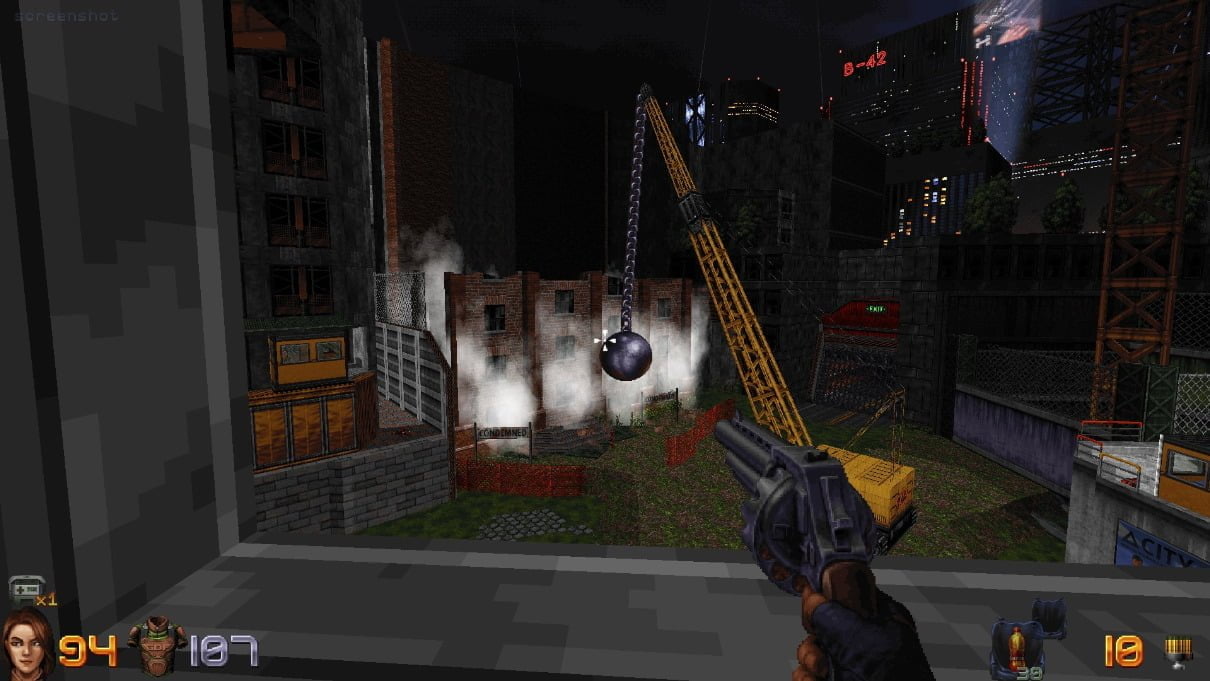 Ion Fury: Aftershock Review - Building Collapse