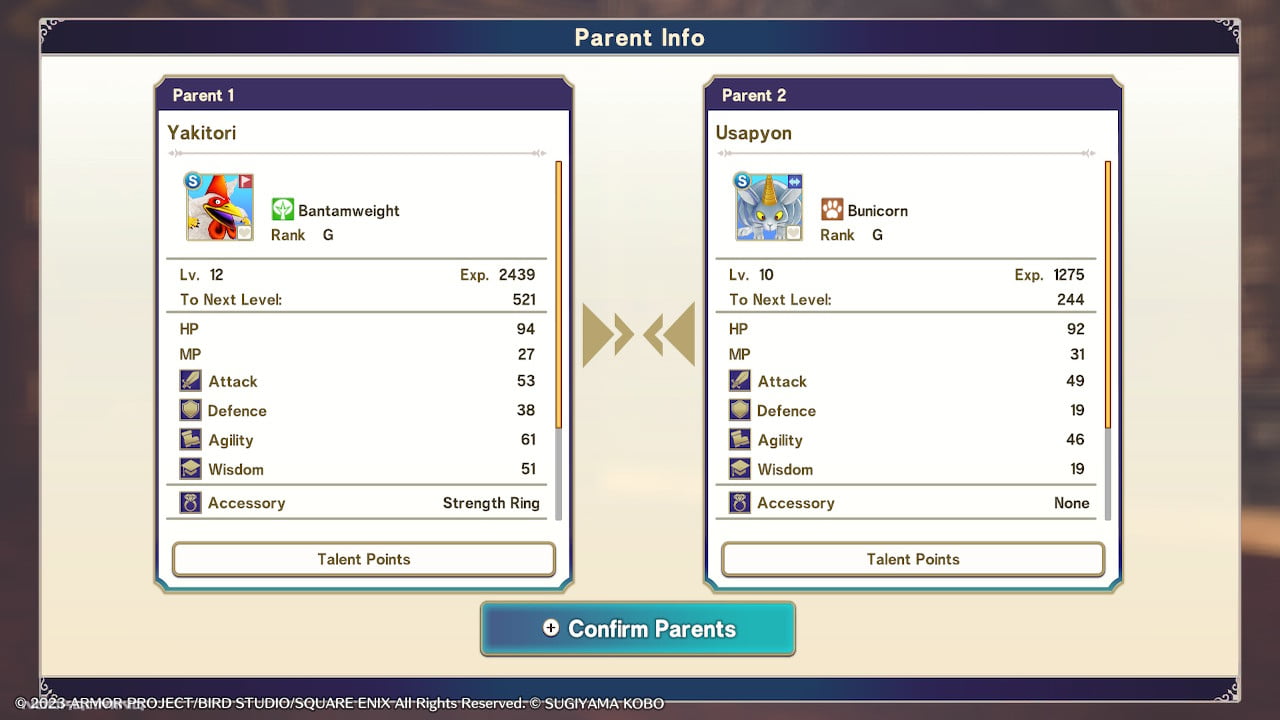 Dragon Quest Monsters: The Dark Prince - Synthesis
