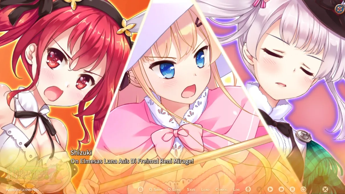 Three main heroines casting a spell