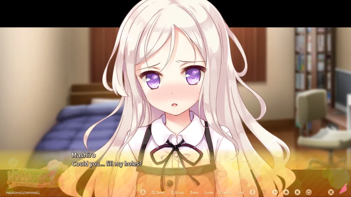 Mashiro making a request of Kazuki