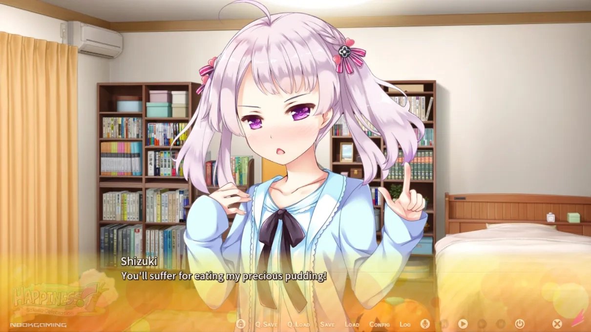 Shizuki's pudding revenge in Magical Battle in Happiness! Sakura Celebration