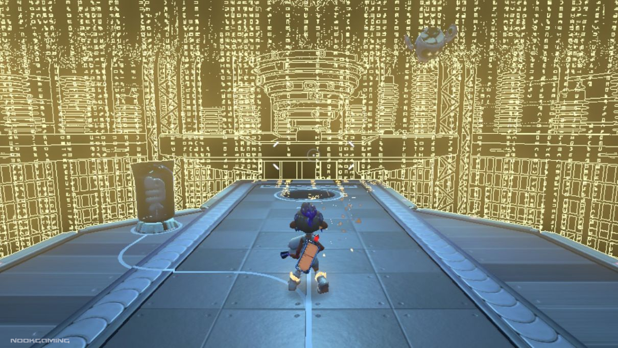 Splatoon 3: Side Order - Futuristic wireframe city