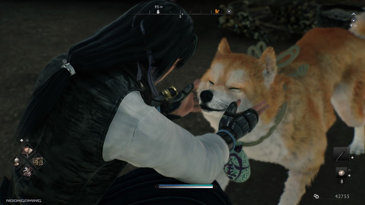 Cute dog in Rise of the Ronin