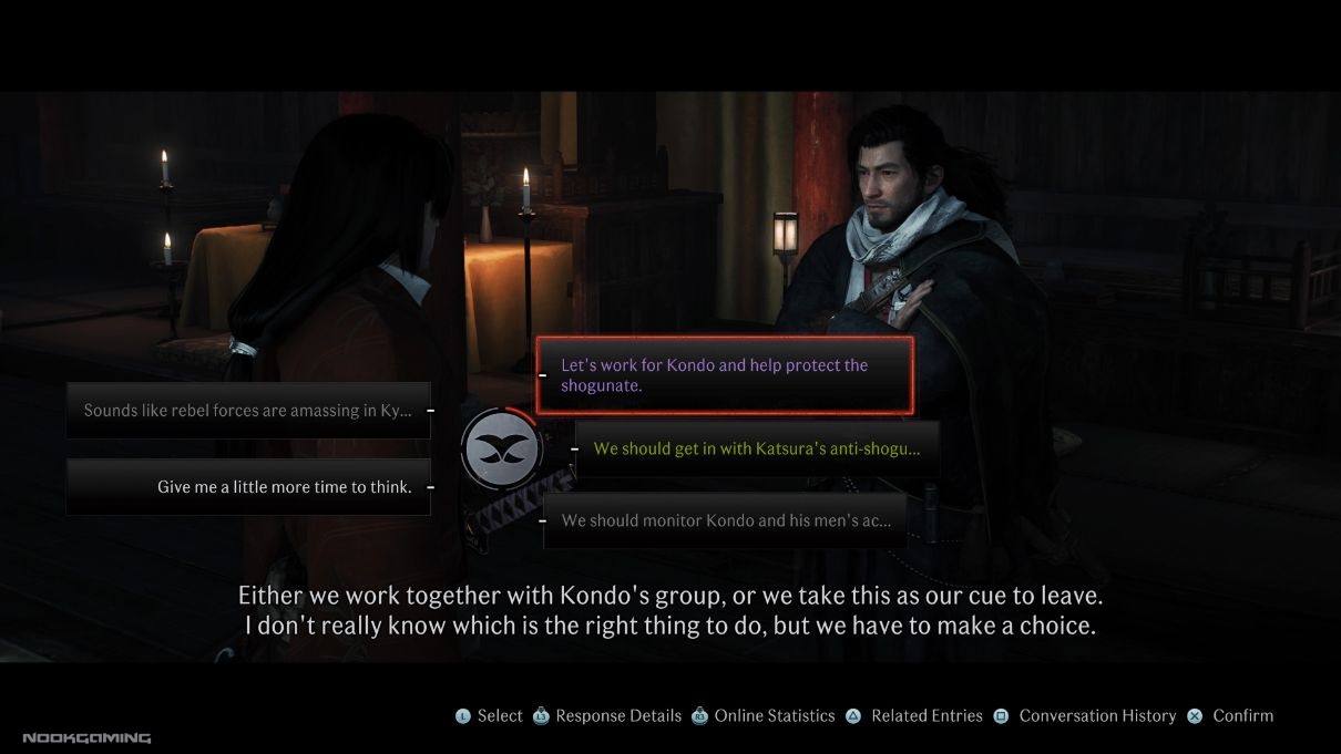 Choosing Your Side in Rise of the Ronin