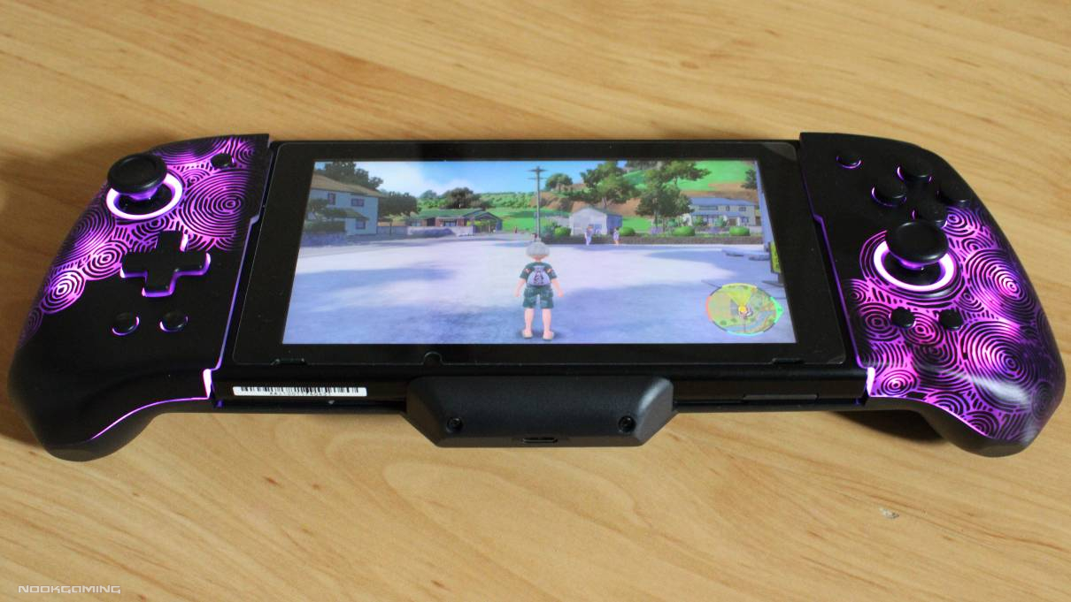 FUNLAB Luminpad Nintendo Switch Gripcon - Review Image - Lit Up