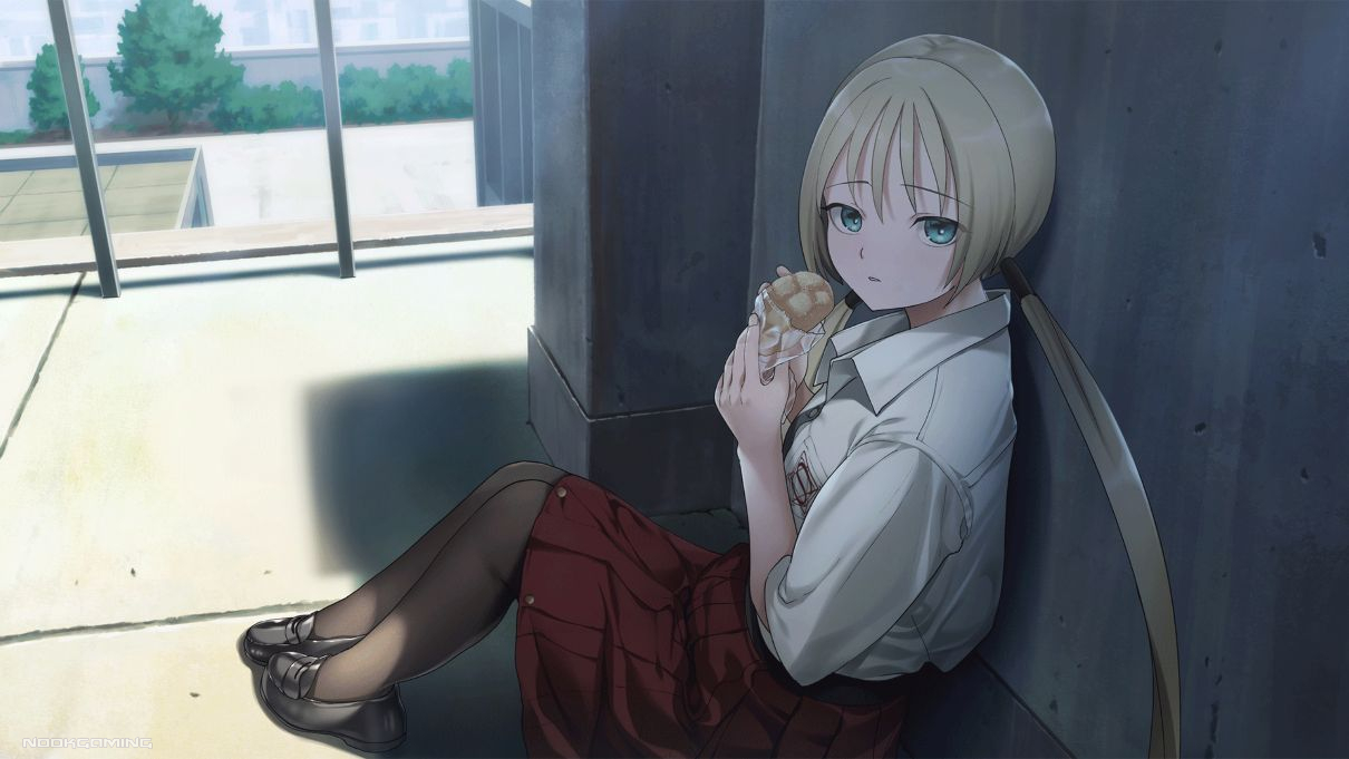 Meyrl eating a melon bread in Criminal Border 3rd Offence (Liminal Border Part III)