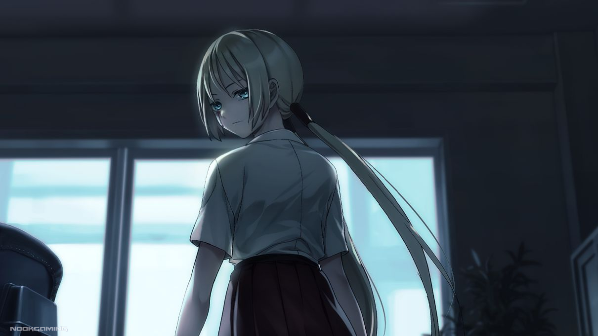 Meryl with blood running down her eye