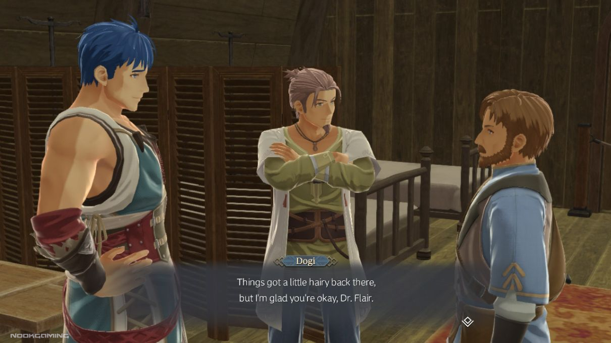Dogi and Dr Flair in Ys X: Nordics