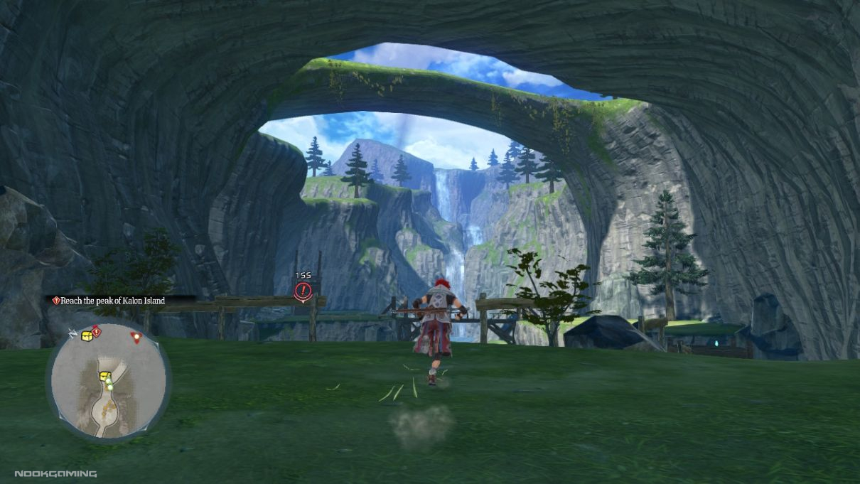 Exploring by a fjord in Ys X: Nordics