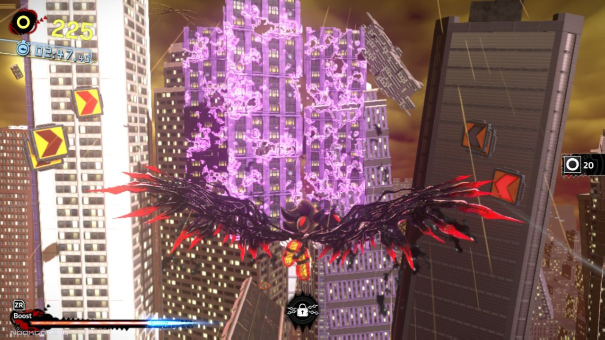 Shadow using wings