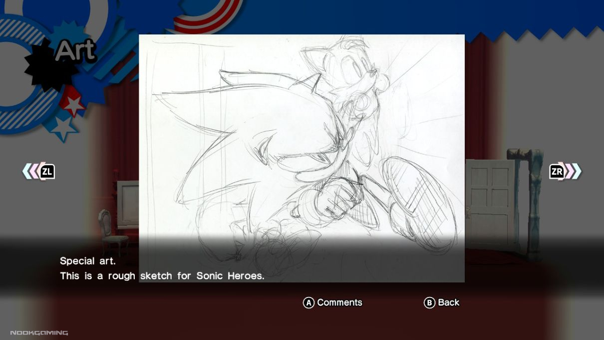Rough sketch from Sonic Heroes