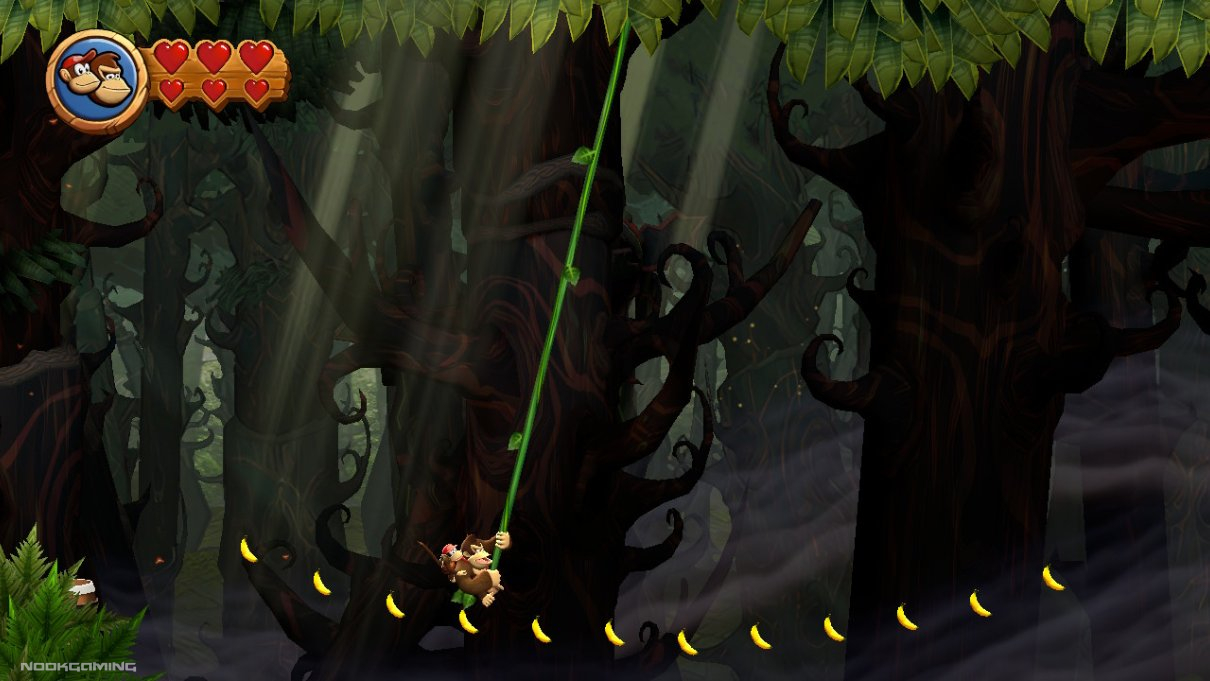 Swinging on a jungle vine