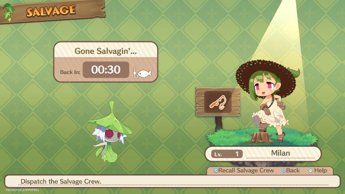 Special function of a salvage team member of the party 