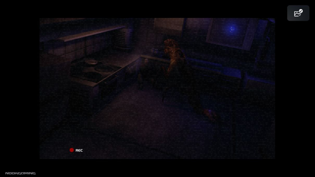 In-game recording of an attacking creature in The Thing: Remastered