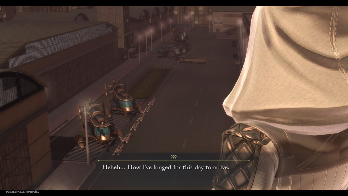 Unnamed entity ominously watching in the distance in The Legend of Heroes: Trails Through Daybreak II