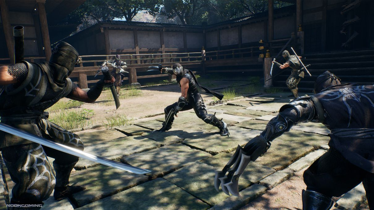 Surrounded by enemies in Ninja Gaiden II Black