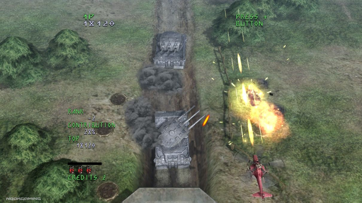Flying over fields in Under Defeat