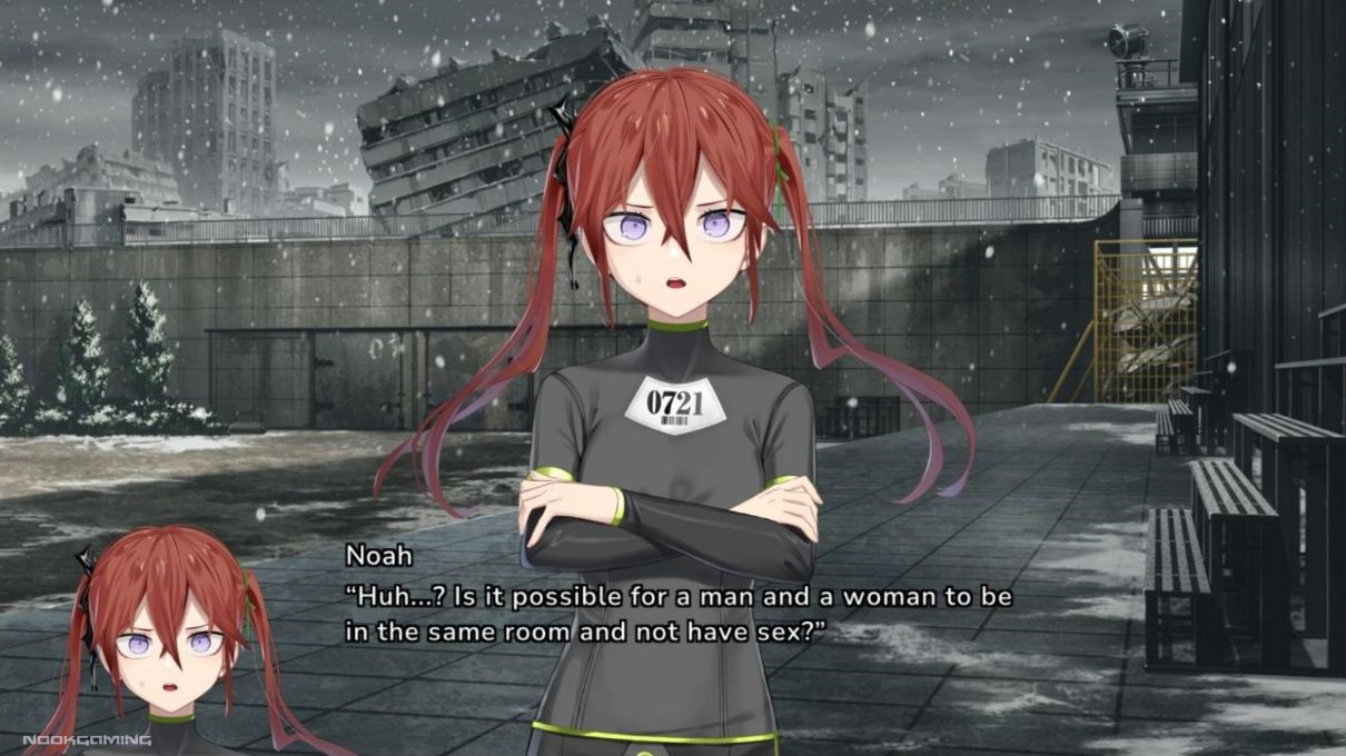 Noah discussing friendship between men and women in Henpri (Hentai Prison)