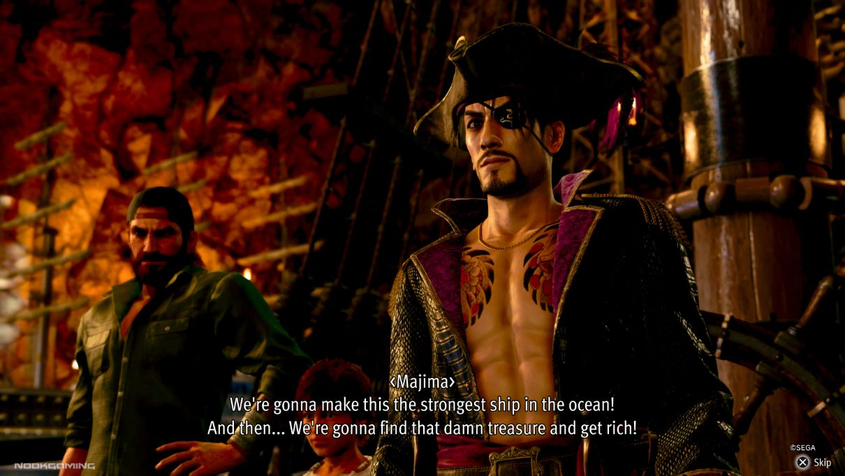 Majima's Treasure-Hunting Mission in Like a Dragon: Pirate Yakuza in Hawaii