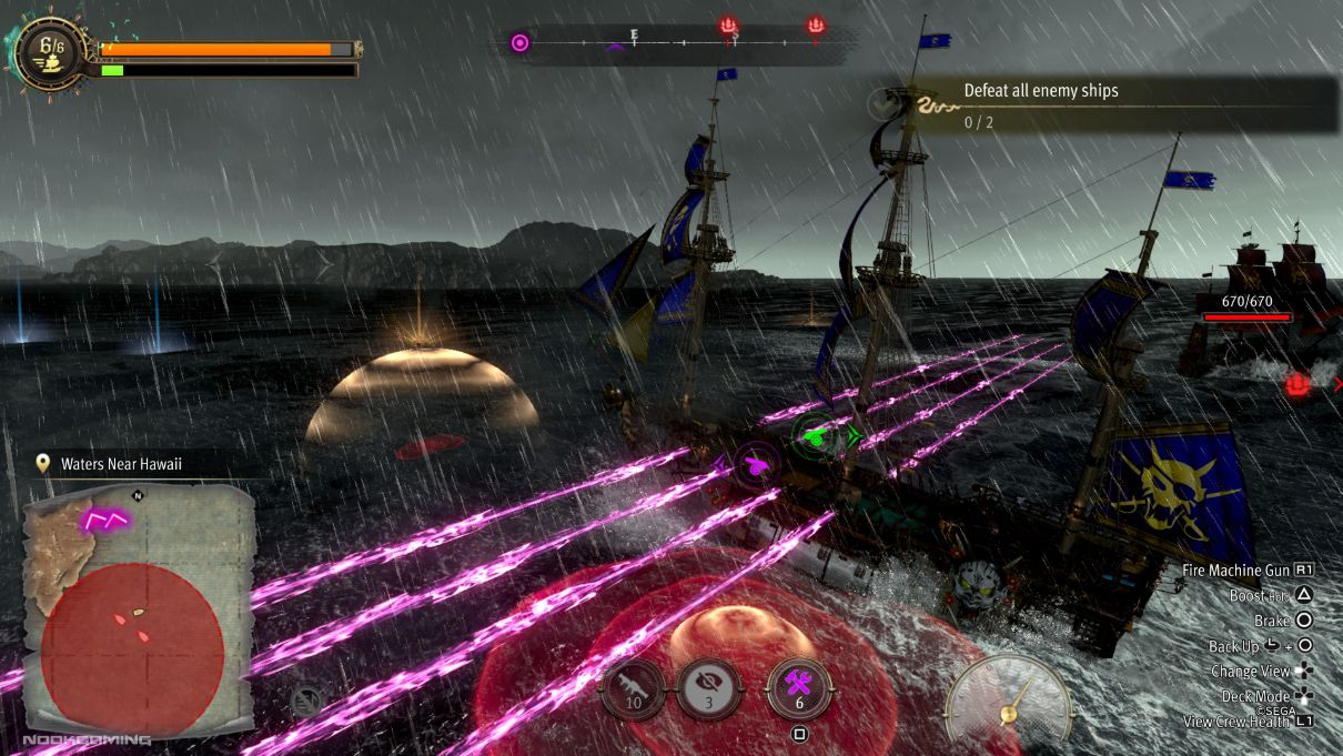 Sea Combat in Like a Dragon: Pirate Yakuza in Hawaii