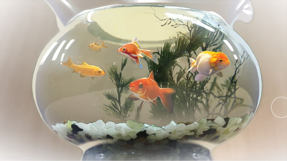 A very detailed image of a fishbowl