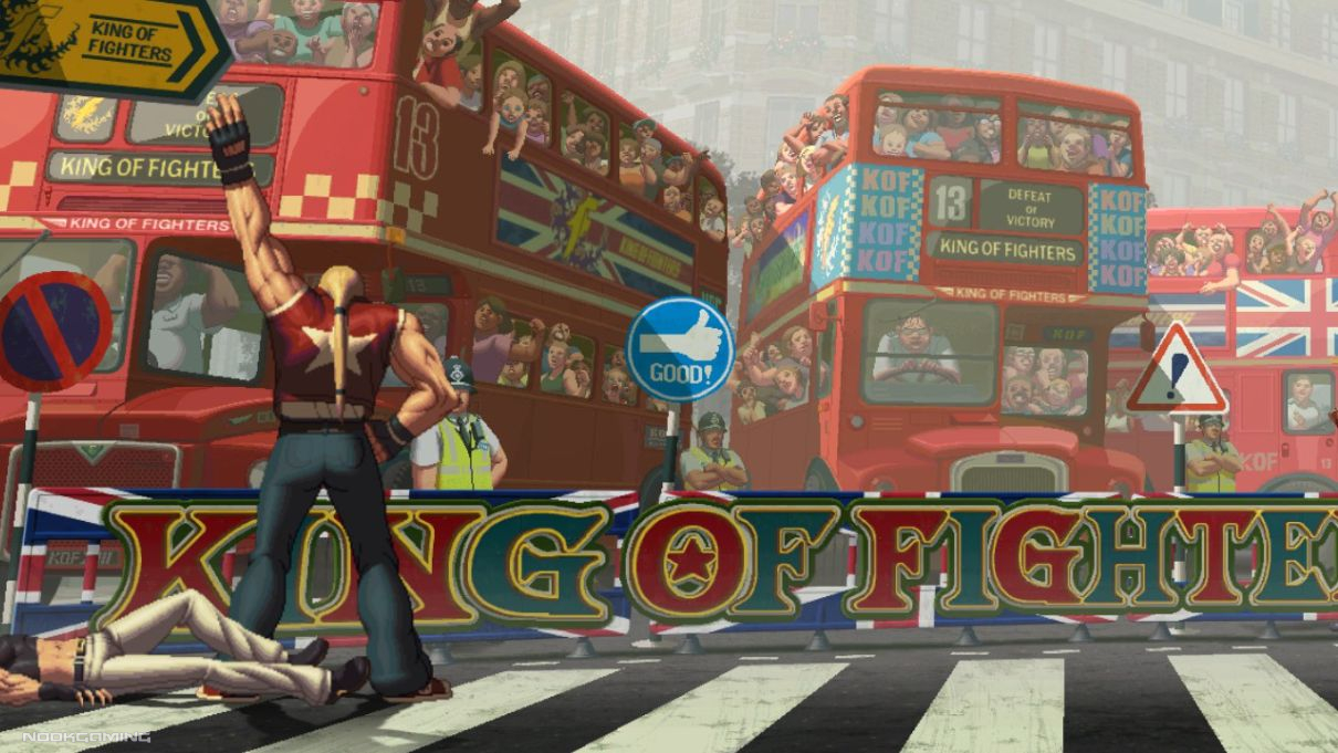 Terry scoring a knockout in The King of Fighters XIII Global Match