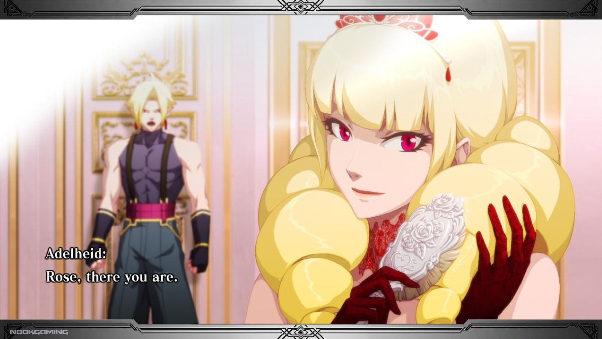 Rose and Adelheid Bernstein in The King of Fighters XIII Global Match