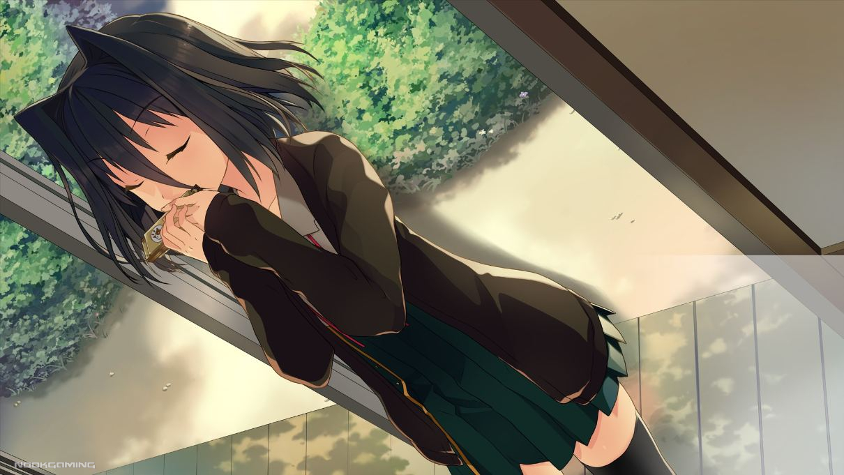 CG in Love, Chocolate, and Elections (KoiChoco) of Michiru CG playing a harmonica