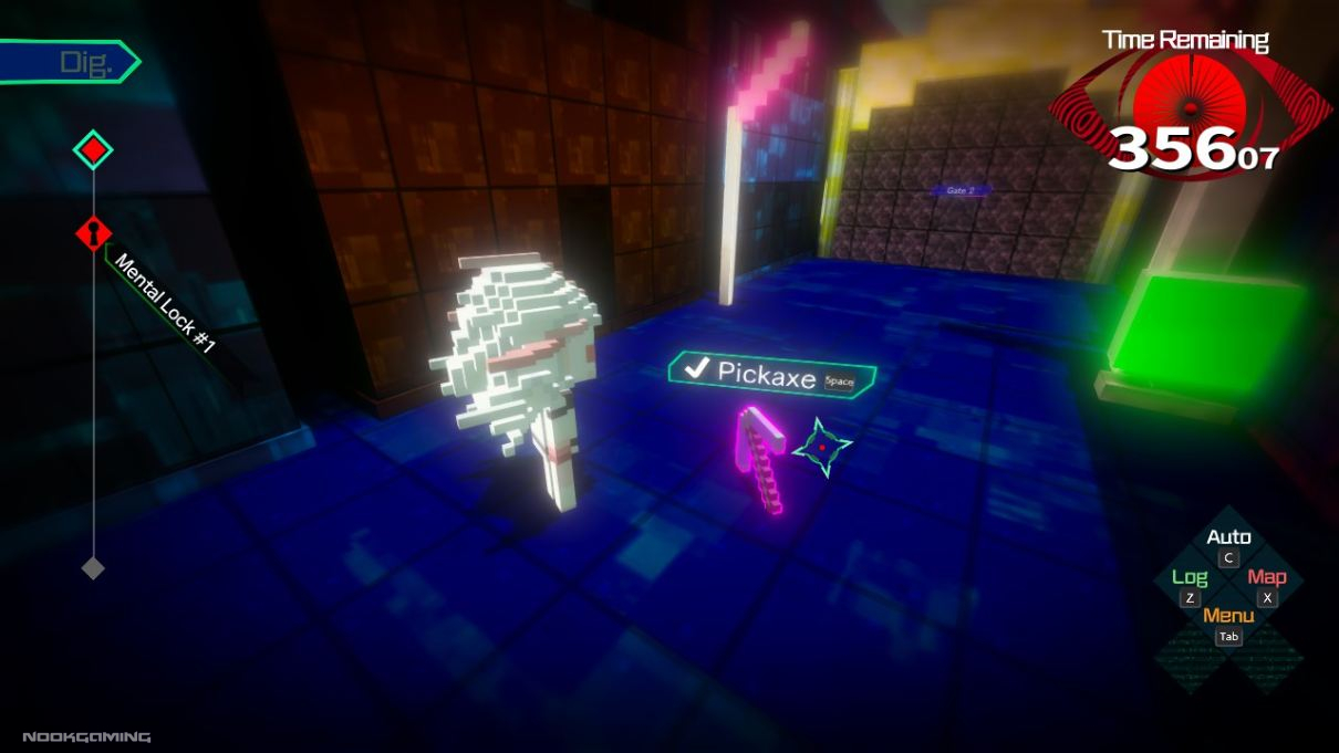 Minecraft parody in AI The Somnium Files