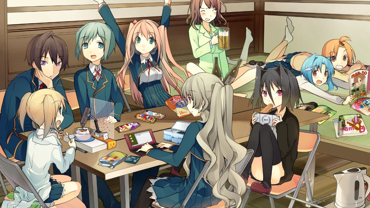 Love, Chocolate, and Elections (KoiChoco) CG of everyone in the CRC
