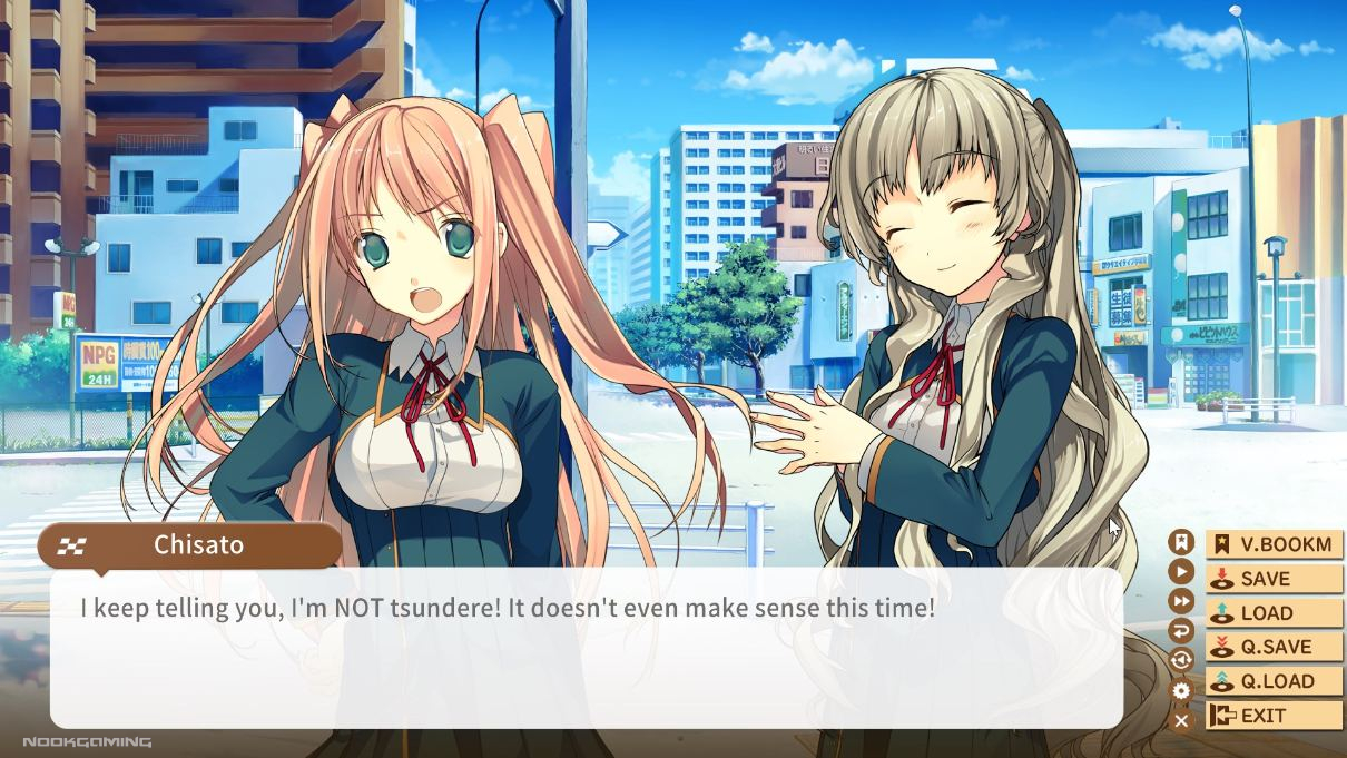 Chisato being defensive about being called Tsundere by Mifuyu