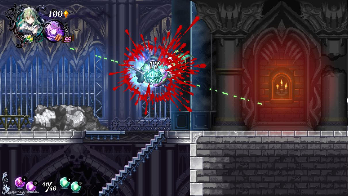Fighting as Masha in Gal Guardians: Servants of the Dark