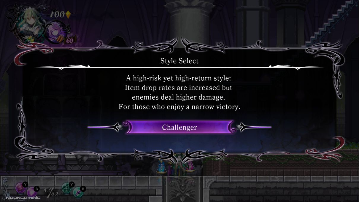 Style selection - Gal Guardians: Servants of the Dark