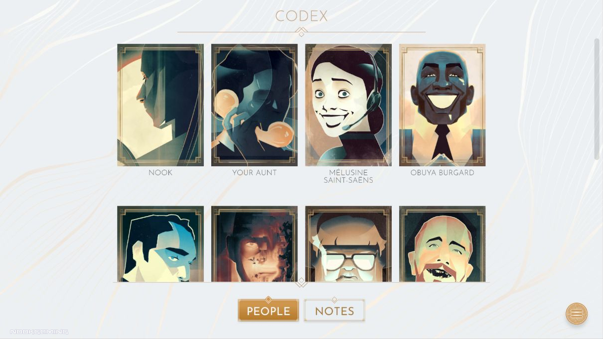 Codex of portraits in Inhuman Resources: A Literary Machination