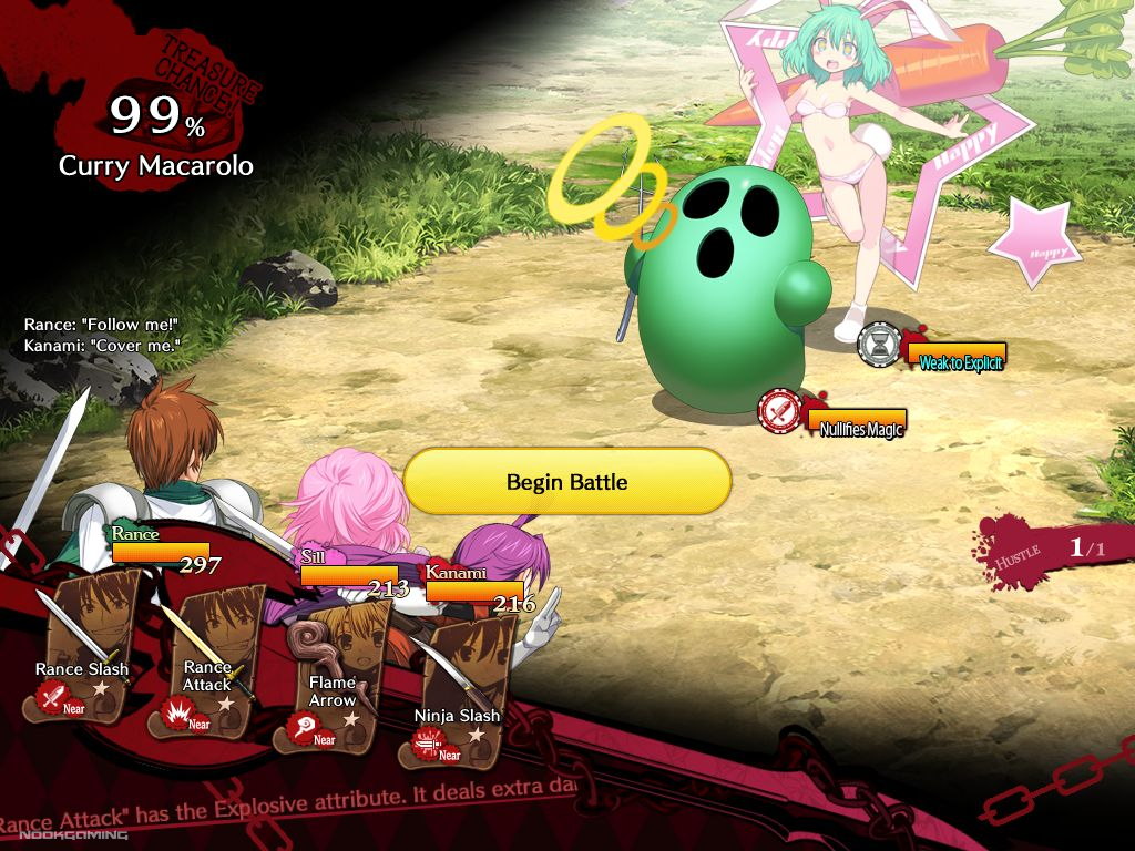 Fighting a Hanny in Rance 03 - The Fall of Leazas