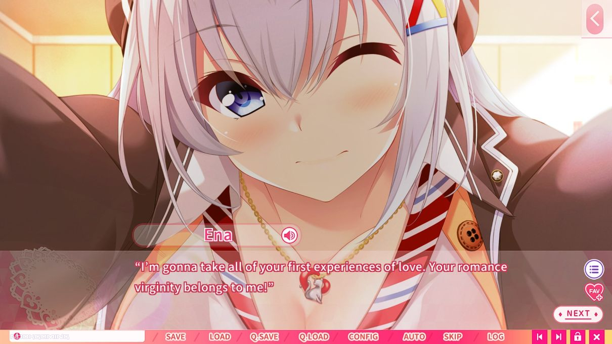 Ena being seductive in Real Anime Situation DT