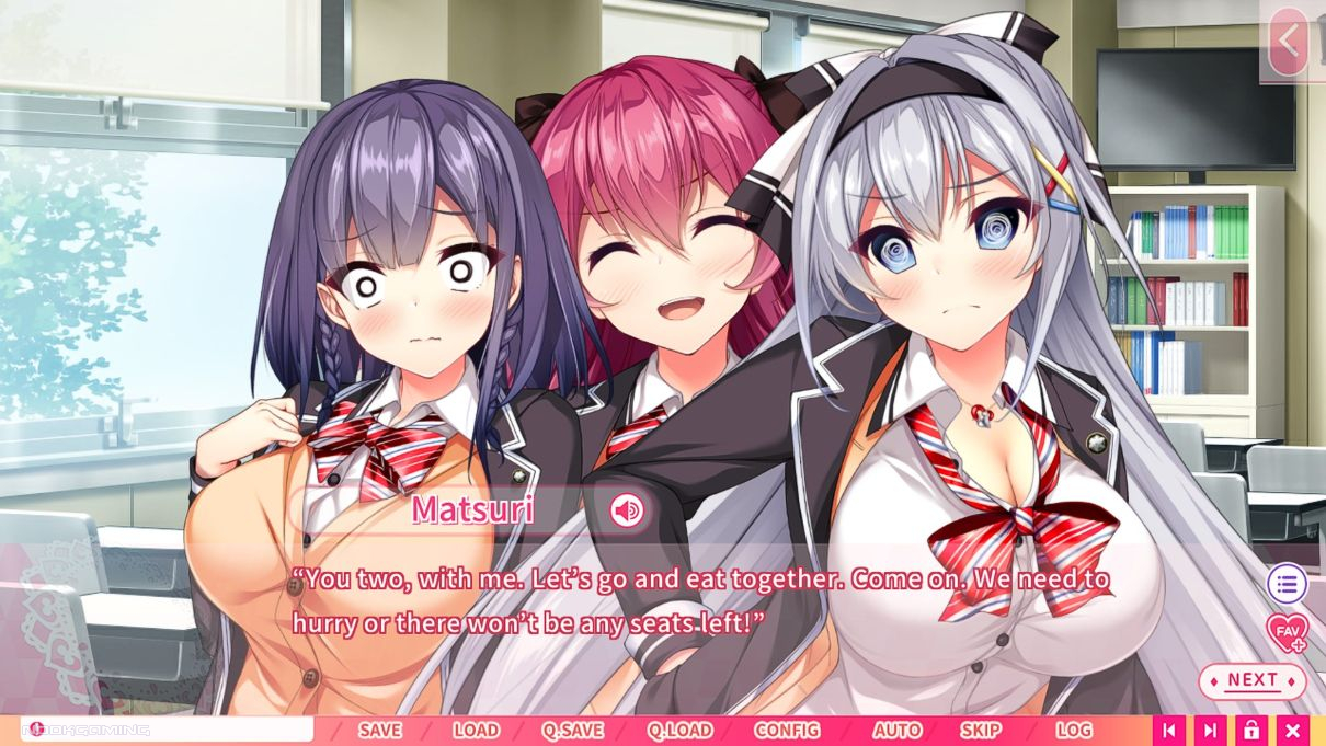 Several heroines hanging out in Real Anime Situation DT