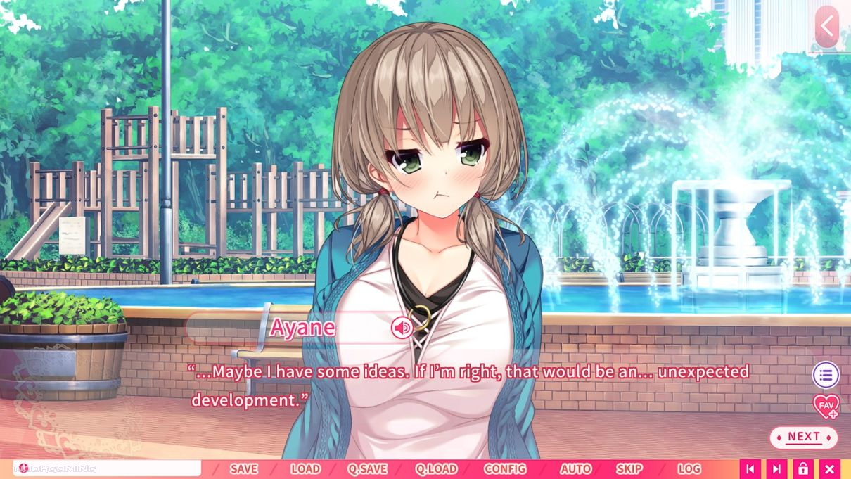 Ayane discussing an "unexpected development"