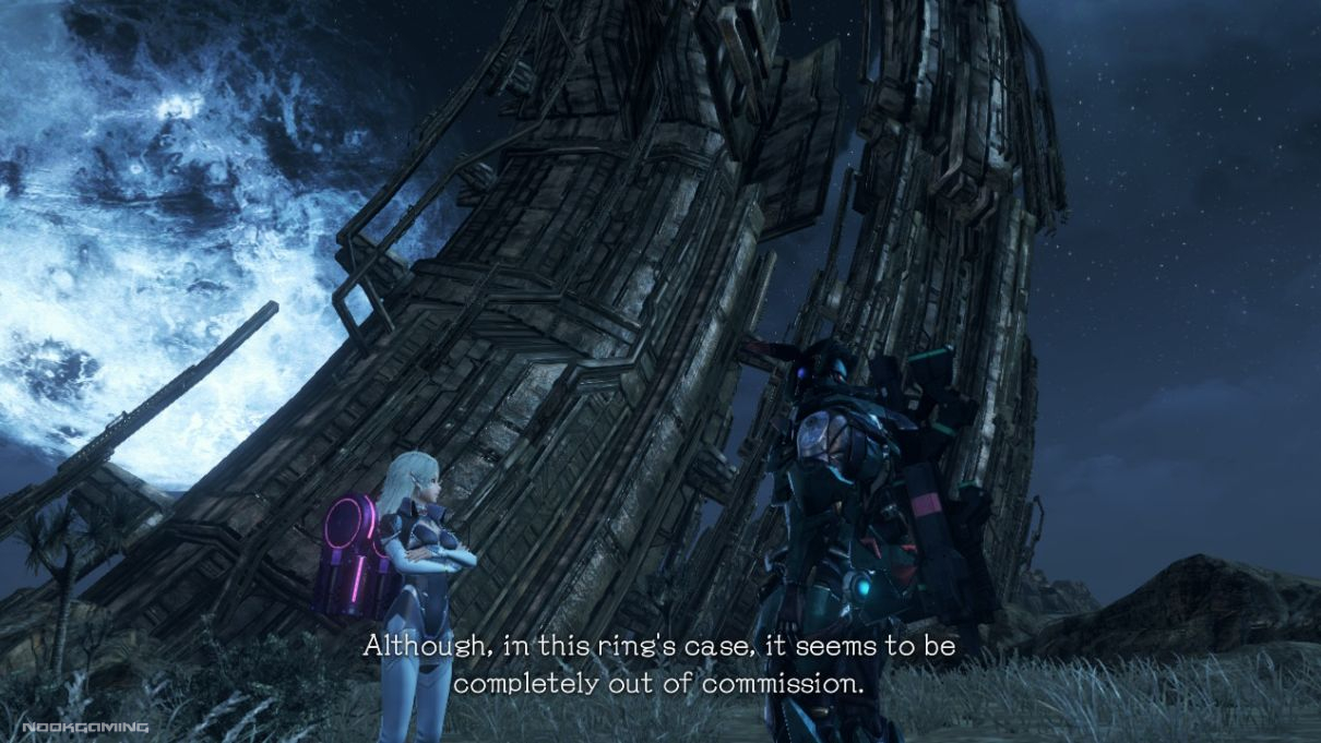 Looking at a broken ring in Xenoblade Chronicles X: Definitive Edition