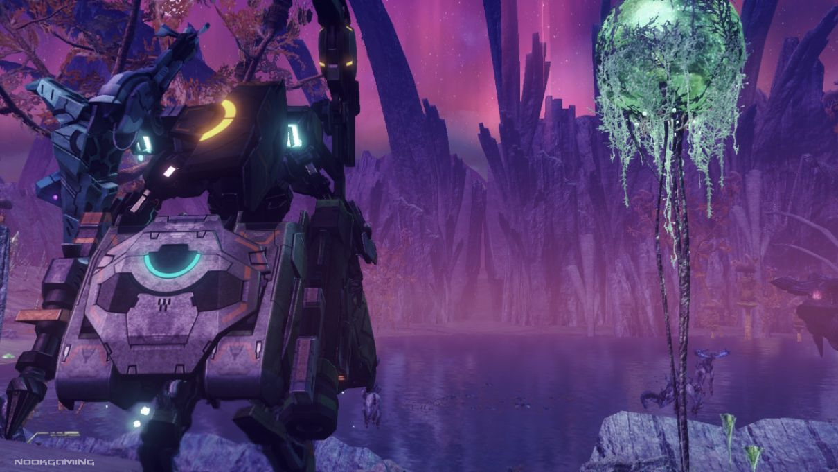 Purple landscape