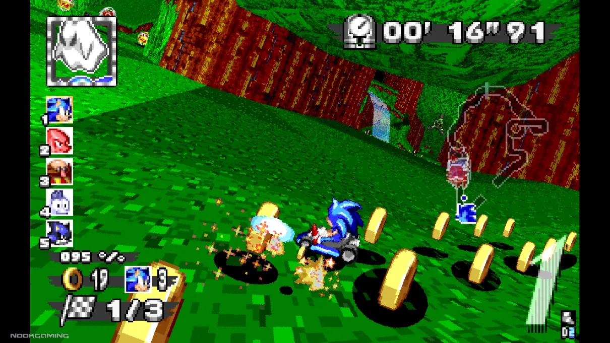 Dr. Robotnik’s Ring Racers - Drifting on a green level
