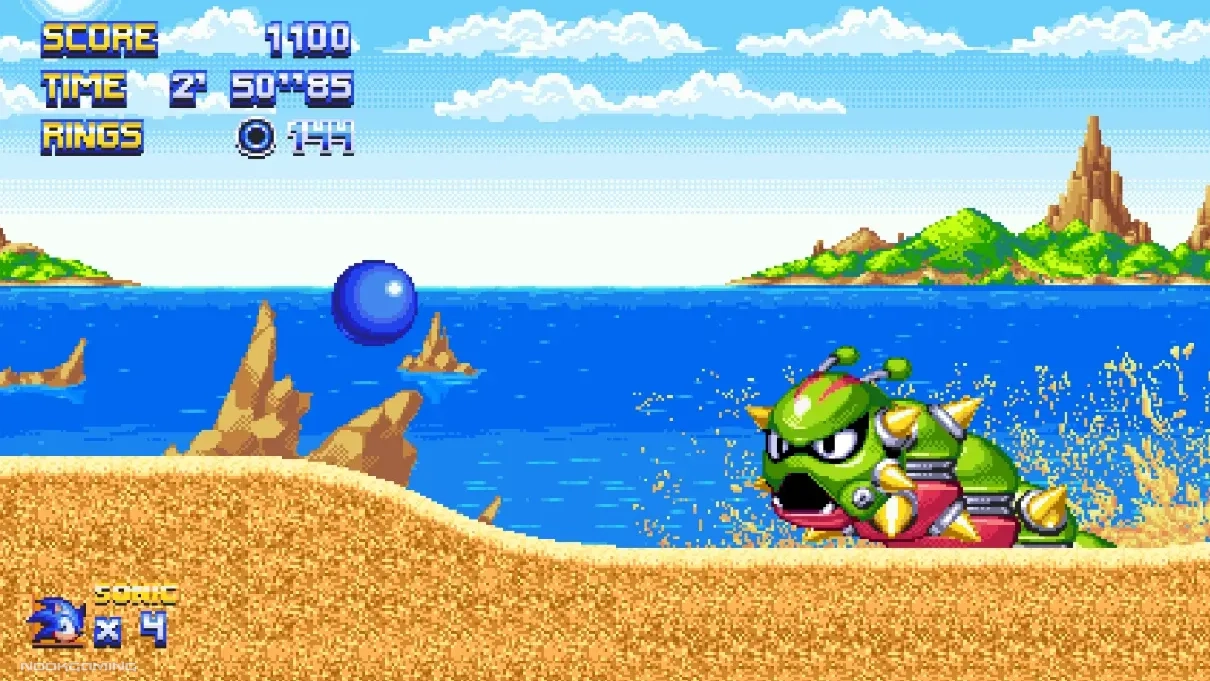 Sonic Galactic - Fighting the first level boss