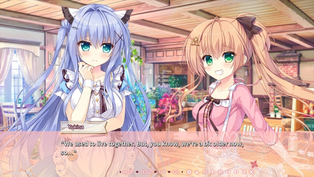 Kotose talking about the sisters growing up in Waning Flowers of a World Eternal - The Rainbow Appears After Flowering Rain