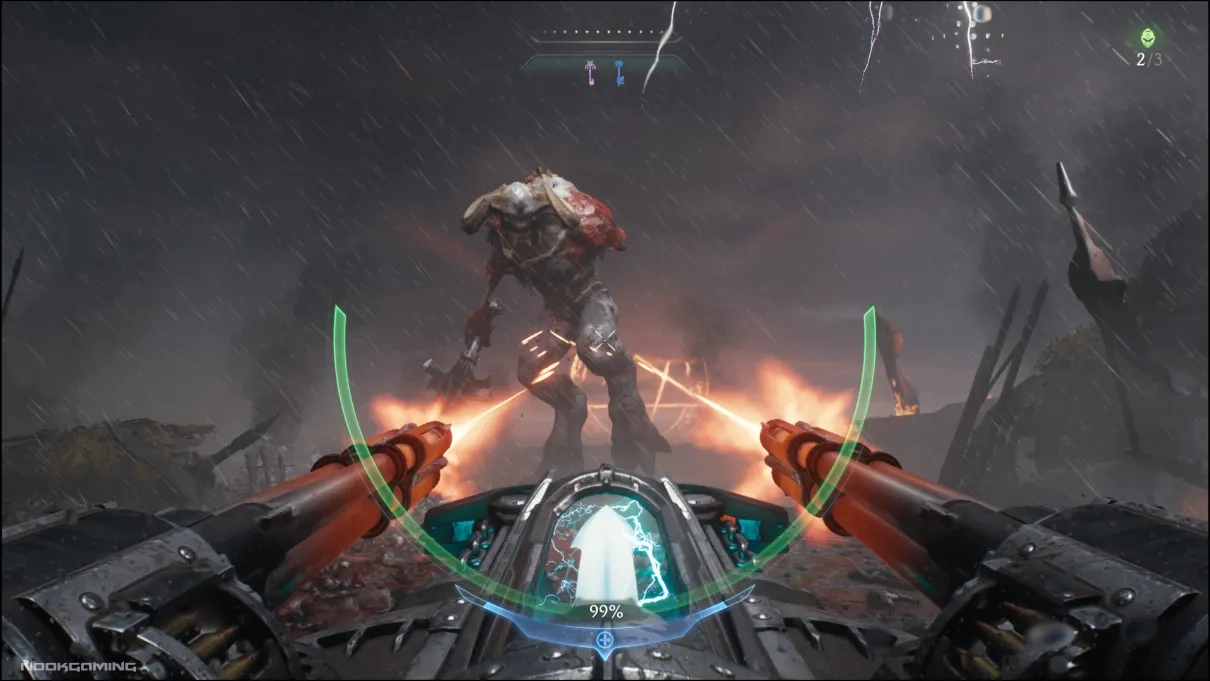 Shooting with dual weapon