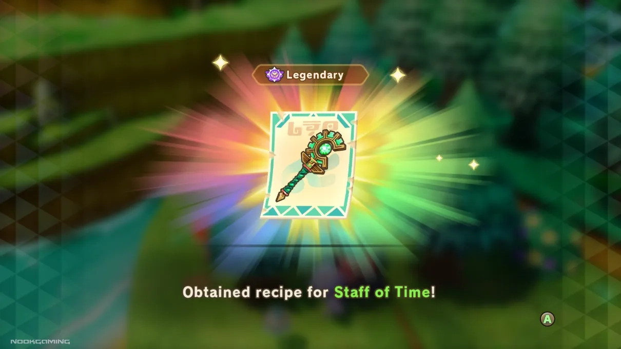 Obtaining legendary Staff of Time Recipe