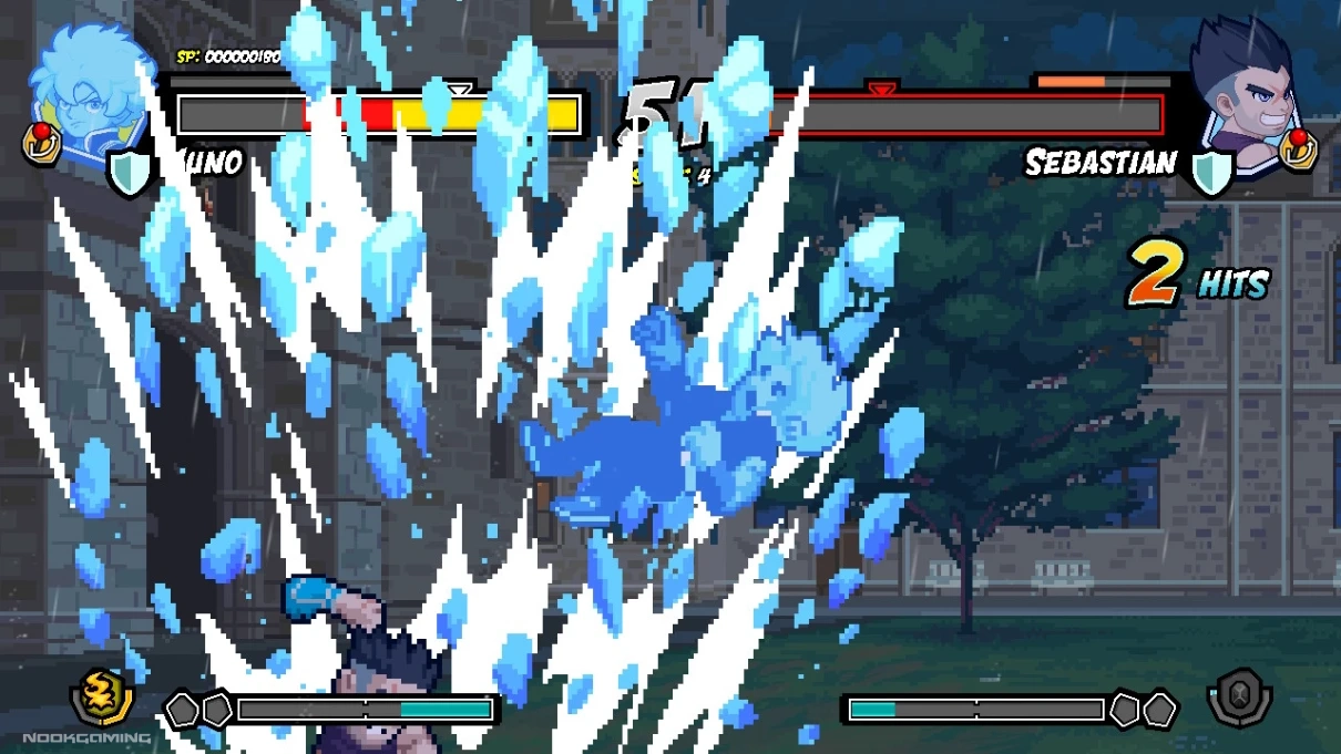 Explosion of ice in Pocket Bravery