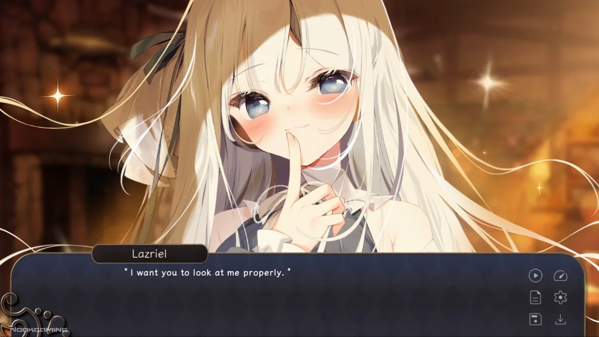 Lazriel asking Remi to look at her in Putrika 1st.cut:The Reason She Must Perish