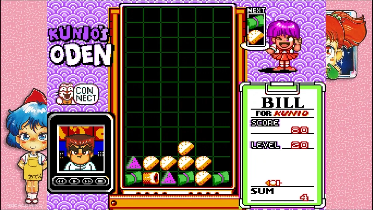 Kunio's Oden in Super Technos World: River City & Technos Arcade Classics