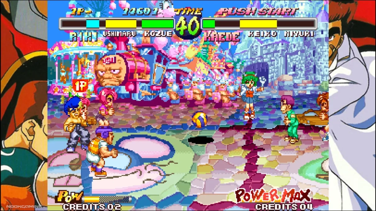 Super Dodge Ball in Super Technos World: River City & Technos Arcade Classics